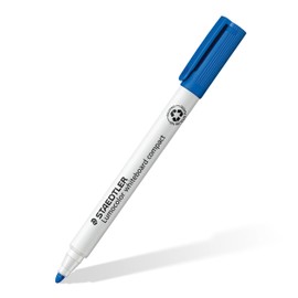 Staedtler Lumocolor Compact 341-3 Whiteboard Marker - Blue (Pack of 10)