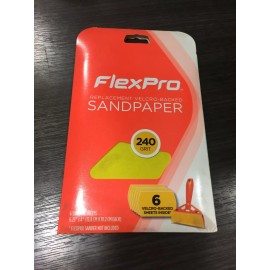 FlexPro 400-06240 6 in. L 240 Grit Abrasive Mineral Sandpaper 6 pk