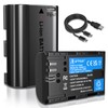 Artman 2-Pack LP-E6 LP-E6NH Battery 2500mAh with Type-C Fast Charging