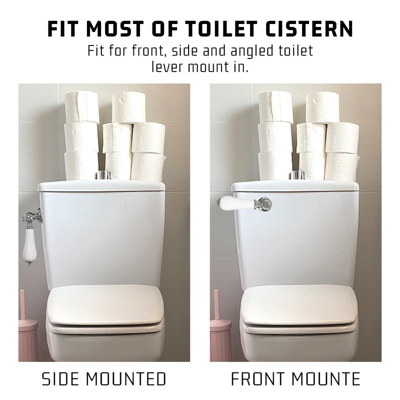 TIANNAIT 1 x Ceramic Toilet Flush Handle, Toilet Flush Handle,