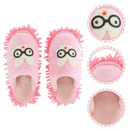 FOMIYES Cute Cleaning Slippers Mopping Shoes for Floor Cleaning Winter Slippers Mop for Bathroom Household Dusting Tool