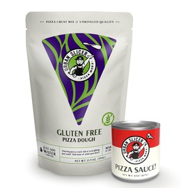 Urban Slicer Pizza Worx - Pizza Kit - 1 Bag Gluten Free Pizza Dough - 1 Pizza Sauce…