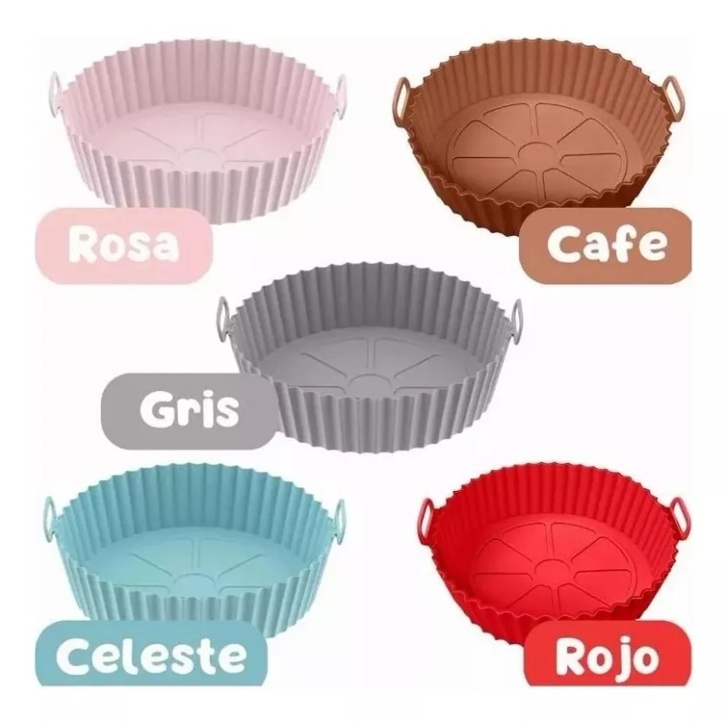 KFMX Molde Silicon Freidora Aire Circular Reutilizable 1 Pieza