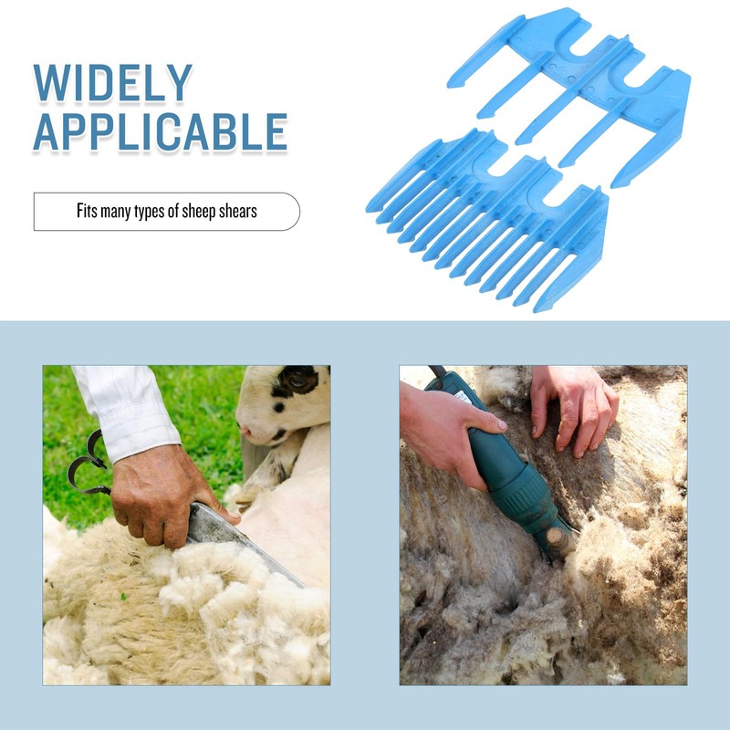 Kisangel 2pcs Sheep Shears Attachment Guard Electric Wool Shears Accessory