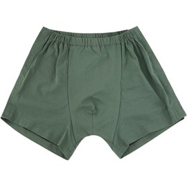 Reusable Cotton Incontinence Briefs, Snap-On Underwear Trousers, Washable Adult Shorts for Men, Green, 3XL