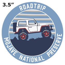 Roadtrip! Mojave National Preserve, California Decal Decorative Auto Vinyl Die-Cut Sticker ~Vacation Souvenir Travel Explore More Wander Adventure Series