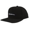 JACKAL CA-A002 Flat Bill Logo Cap, Black