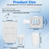 WADEO Rainwater Collection System, Downspout Diverter Fits for 2"x 3"