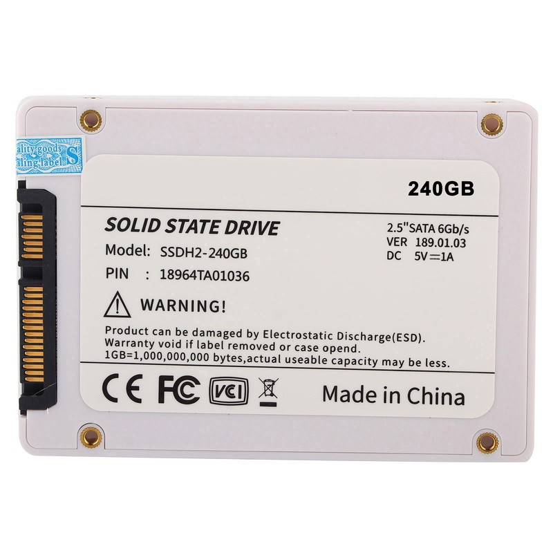 BU KING 2.5in Drive White High Speed Plastic Hard Disk