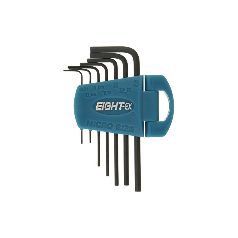 EIGHT M-7MH Hex Key Standard, Micro Size, Set of 7