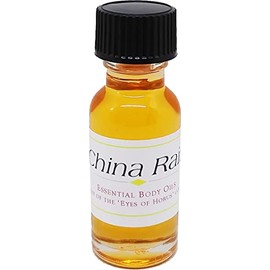 China Rain Scented Body Oil Fragrance [Regular Cap - Yellow - 1/2 oz.] - ID#30279
