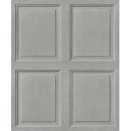 Exclusive New Glamour Modern Wood Panel 3D Effect Wooden Panelling Wallpaper Feature Wall 10m Roll Grey