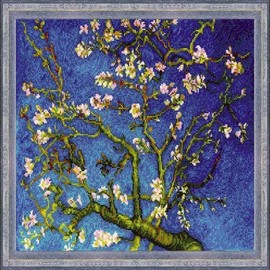 RIOLIS Almond Blossom After V. Van Gogh's Painting-Counted Cross Stitch Kit-15¾ x 11¾" Zweigart 14ct. White AIDA 26, Multi-Colored