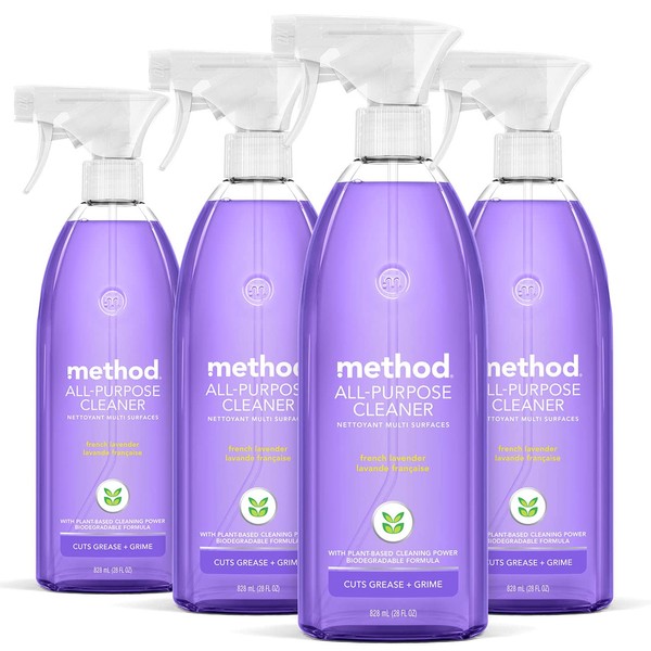 Method All-Purpose Cleaner Spray, French Lavender, Plant-Based and Biodegradable Formula