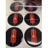 Hoosier Decal Oldsmobile Rocket Rim QTY 4 2"Center CAP Decals