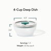 Anyday 4-Cup Microwave Cookware & Glass Container with Glass Lid,