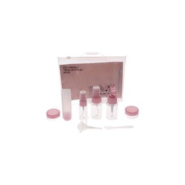 9Pcs PET Spray Cosmetics Refillable Bottles Set Make Up Organizer Perfume Cream Empty Jar Makeup Case Travel Accessories Kit