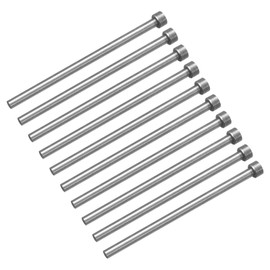 QUARKZMAN Straight Ejector Pins, 5 mm (0.2 Inch) Diameter. 65Mn Steel Round Tip Stamp, 100 mm (3.94 Inches) Long for Mechanical Maintenance, Pack of 20