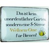 mrdeco Metal Sign 20 x 30 cm Curved No Garden