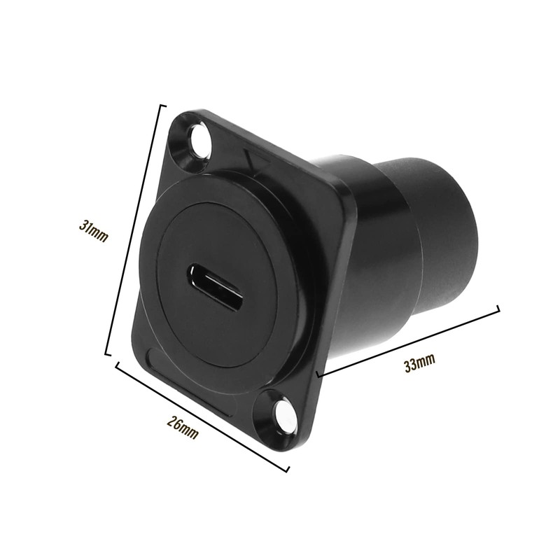Create idea Type C Panel Mount Male Female Type C