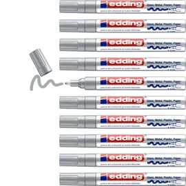 edding 750 CR Gloss Paint Marker - White (Pack of 10)