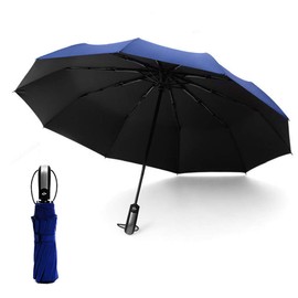HYCOPROT Umbrella Strong Windproof Umbrellas for Women Men Automatic Compact Folding Travel Umbrella Wind Proof Umbrella with UV Block Coating and Portable Ergonomic Handle
