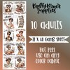 Distressed Vintage Moms DTF Transfer Gang Sheet, 22 x 60