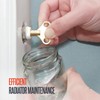 ZAVIA Radiator Bleed Key 2 Pack Brass Radiator Key Set