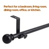 4 Pack Ceiling Curtain Rod Bracket Single Curtain Rod Holders
