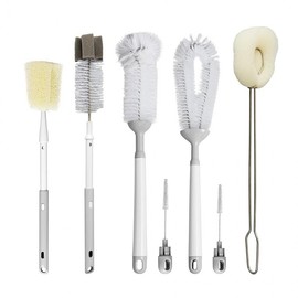5-Piece Dedicated Bottle Cleaning Brush Set 01 Two-Tier Filter Bottle Cleaning Brush 3ea