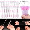 Mascara Wand Brushes Tubes Set-70 Pieces Disposable Eyelash Brushes Replacement