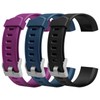 hoeslaw 5 Pcs Watch Bands Replacement for ID115plus HR, Very Fit Pro Activity Fitness Tracker Wrist Bands Set, Multicolor Veryfitpro Smart Watch Strap Replacements (Purple Blue Black)