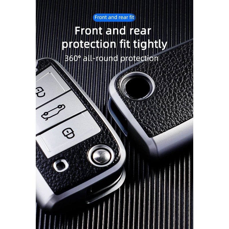 KUNIO Key Cover Fits VW Golf 7 MK7 Tiguan Polo