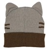 Pusheen Beanie Hat with Ears,Gray,Standard