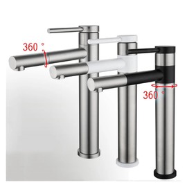 XKHLQLPEF 360° Swivel Basin Bathroom countertop Mounted washbasin Mixer Single Handle hot and Cold Mixer Faucet (Color : 03 Short)