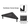 Mind Reader TRISTAND-BLK Stand Riser, Triangle Adjustable, Ventilated Metal for