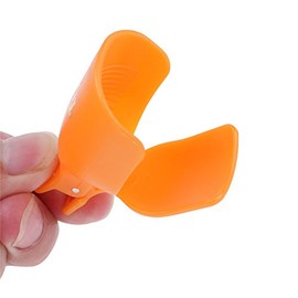 Yimart Pack of 10 Reusable Plastic Toenail Nail Art Soak Off Cap Clip UV Gel Polish Remover Wrap Tool (Orange)