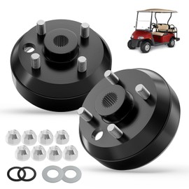Panglong Golf Cart Brake Drum/Hub Assembly, EZGO TXT Brake Drum Hub Assembly Suitable for EZGO TXT Electric Carts, 1982-UP EZGO Electric Carts and 1982-1993 2-Cycle Gas Cart, OEM#19186G1,19186G1P