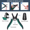 Glarks 3Pcs Wire Stripping Tool and Wire Flush Cutter Set,