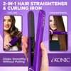 IKONIC 1.25” Floating Plates, 100% Pure Ceramic Hair Straightener &