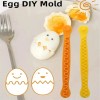 2pcs Fancy Cut Egg Cooked Eggs Cutter Lace Egg Slicer