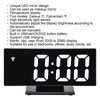 Digital Alarm Clock LED Mirror Screen USB Charging Automatic Dimming