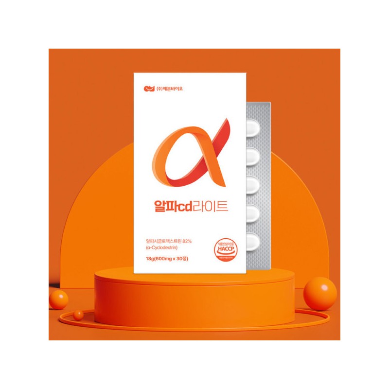 Yebon Bio Alpha CD Light Alphacyclodextrin 600mg / 예본바이오 알파cd