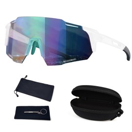 Dawumin Photochromatic Photochromic Cycling Glasses, Quick Glasses, Sports Glasses for Men and Women, Cycling Glasses, Sunglasses with UV400 Protection, Transprante Lenses for Outdoor Sports