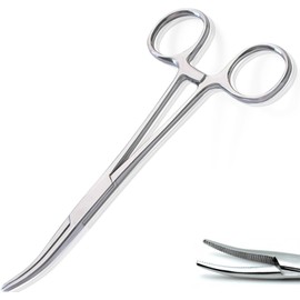 LeTradeJP Forsep Tweezers, Long, Knurled Tweezers, Tweezers, Anti-Slip, Rust Resistant Stainless Steel, Tool for Pet Ears, Handicrafts, Fishing, Tools, Hook Remover, Easy Operation, Portable
