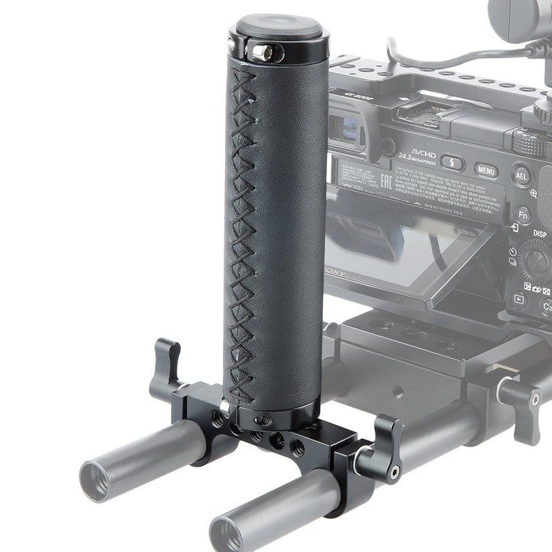NICEYRIG DSLR Mid-handle Grip with 15mm Rod Clamp for Camera