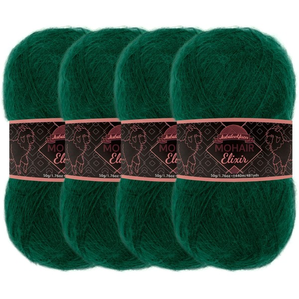 JubileeYarn Mohair Elixir Yarn - Baby Wool Blend - 50g/Skein