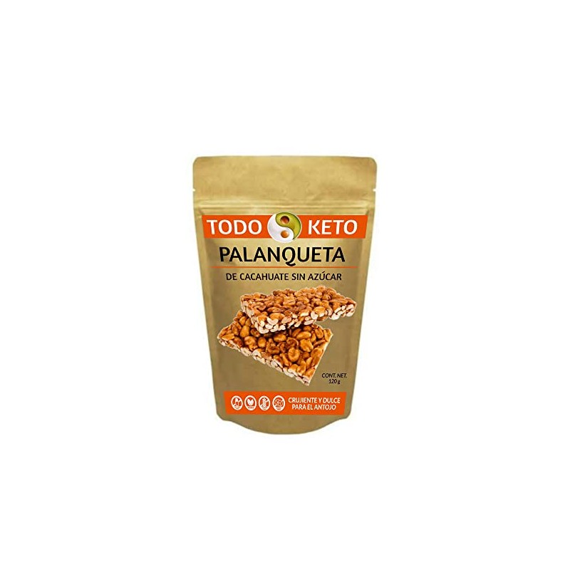 Palanqueta de Cacahuate sin Azúcar Keto