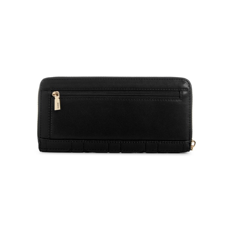 GUESS Edita Large Zip Around Wallet, Black