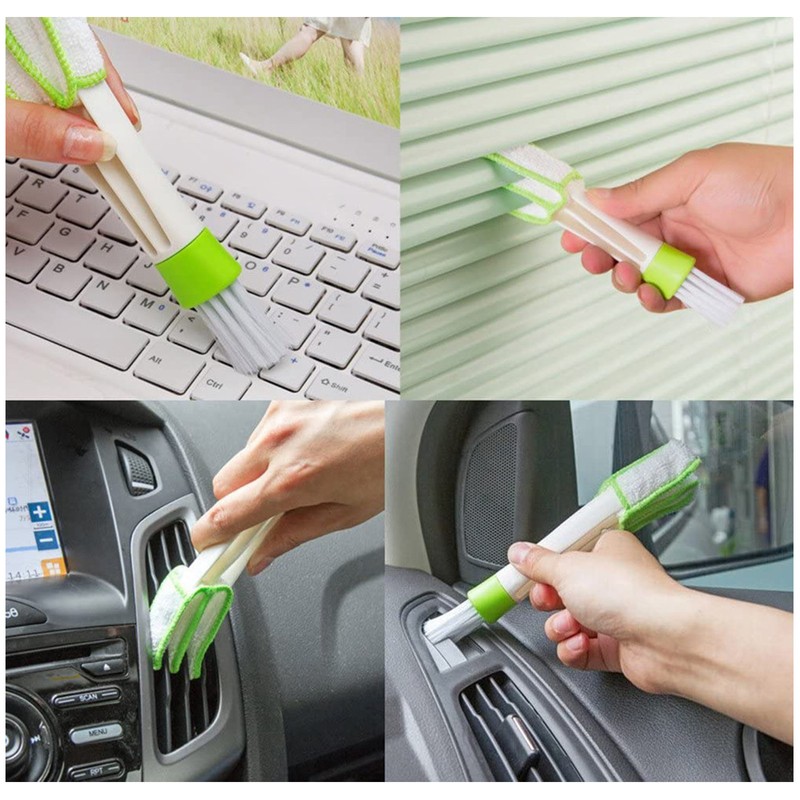 8 Pieces Car Cleaning Brush Set Handheld Dust Remove Brushes